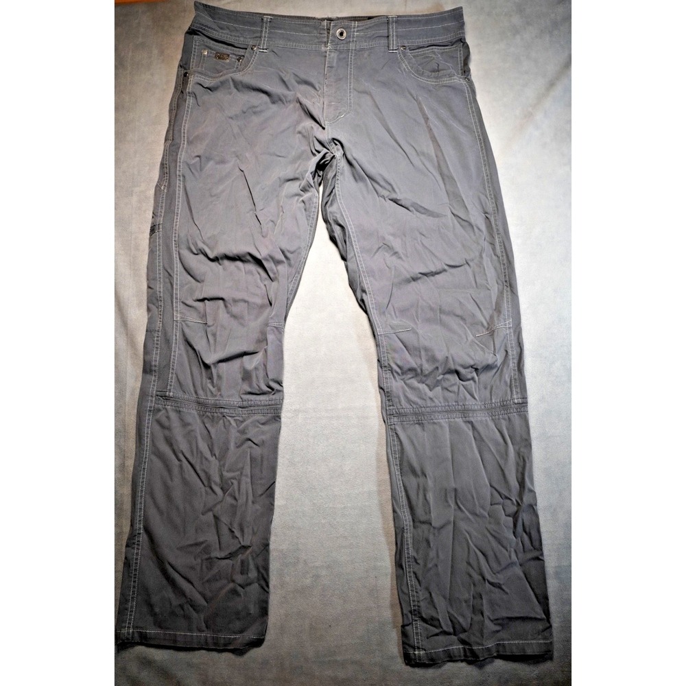 Kuhl Born in the Mountains Men's Gray Hiking Pants 38x32 Cotton Blend Pockets